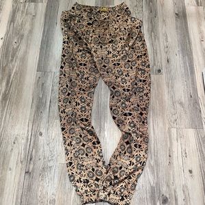 Woven Satin Drapey Pants Size S